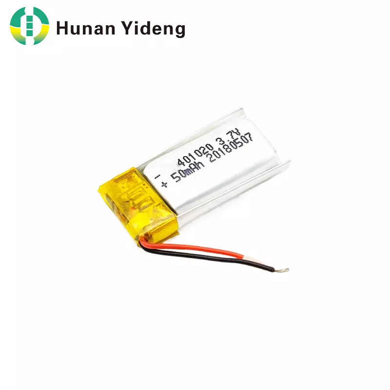 401020 3.7v 500mAh లిథియం పాలిమర్ బ్యాటర్