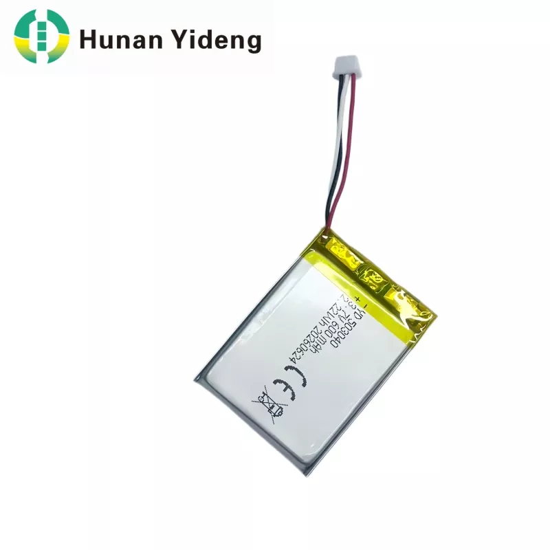 503040 3.7V 600mAh స్క్వేర్ పునర్వినియోగపరచదగిన బ్యాటరీ