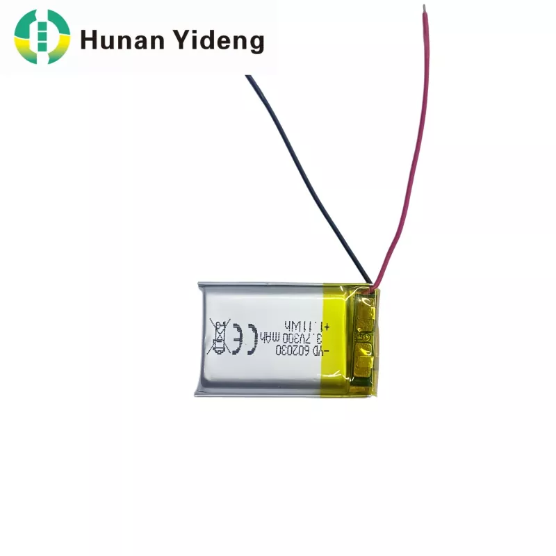 స్మార్ట్ స్పీకర్ కోసం 602030 3.7V 300mAh Li పాలిమర్ బ్యాటరీ