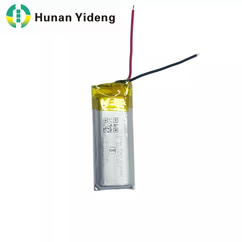 స్మార్ట్ డోర్ లాక్ కోసం 801435 3.7v 500mah Li Ion బ్యాటరీ ప్యాక్ 1.48wh