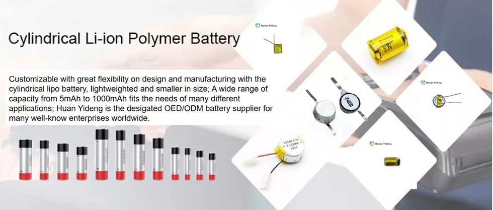 50300 45mAh 3.7V Rechargeable Lipo Lithium Battery Cylindrical Cell